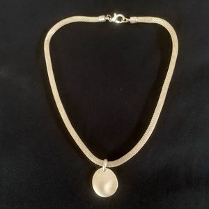 Maxine Denker Silver Tone Necklace